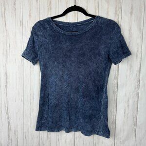 Rag and Bone blue acid wash tee XS